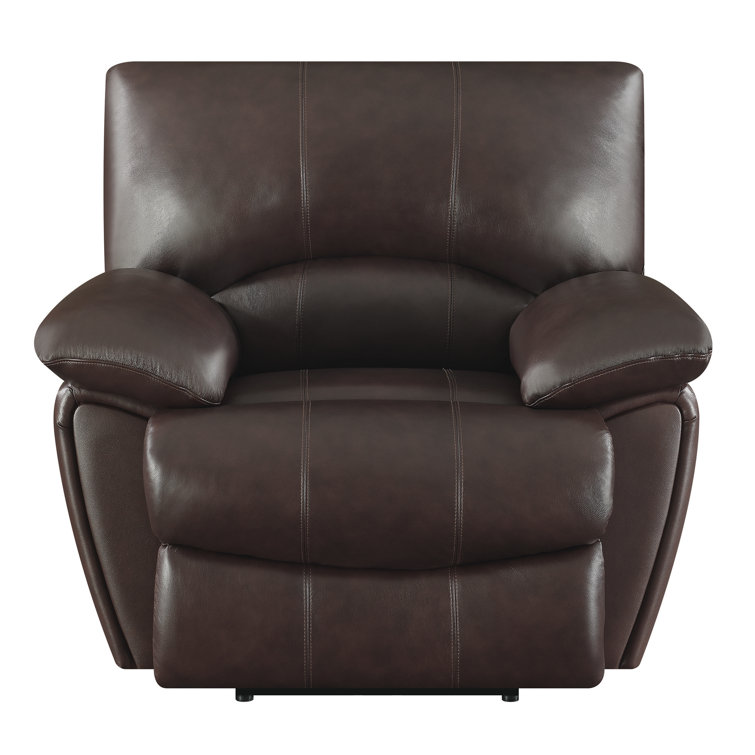 Red Barrel Studio® Abdirahman 44'' Wide Genuine Leather Power Wall